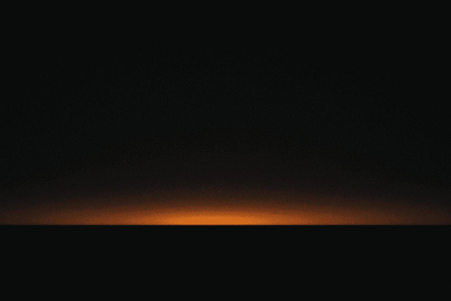 Stiller Morgen, goldener Horizont